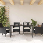Gartentisch Schwarz 140 x 70 x 73 cm Metall