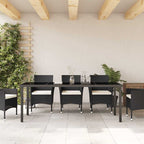 Gartentisch Schwarz 200 x 80 x 73 cm Metall