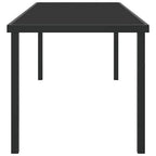 Gartentisch Schwarz 200 x 80 x 73 cm Metall