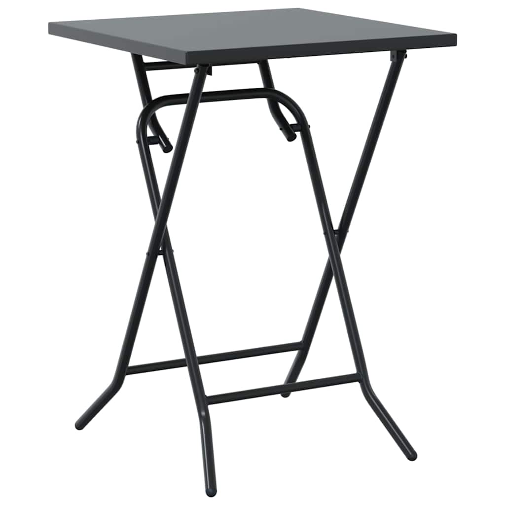 Garten Bistro Set 3 pcs Anthrazit Stahl