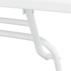 Garten Bistro Set 3 pcs Weiß Stahl