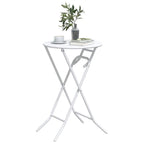 Gartentisch Weiß 50 x 50 x 72 cm Metall