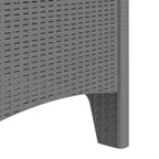 Gartenstuhl 2 pcs Hellgrau 53 x 49 x 85 cm Polypropylen