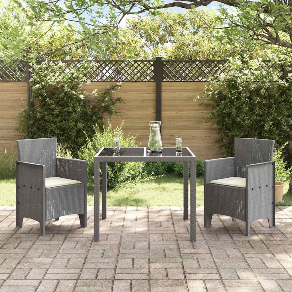 Gartenstuhl 2 pcs Hellgrau 53 x 49 x 85 cm Polypropylen