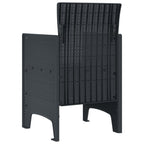 Gartenstuhl 4 pcs Anthrazit 53 x 49 x 85 cm Polypropylen