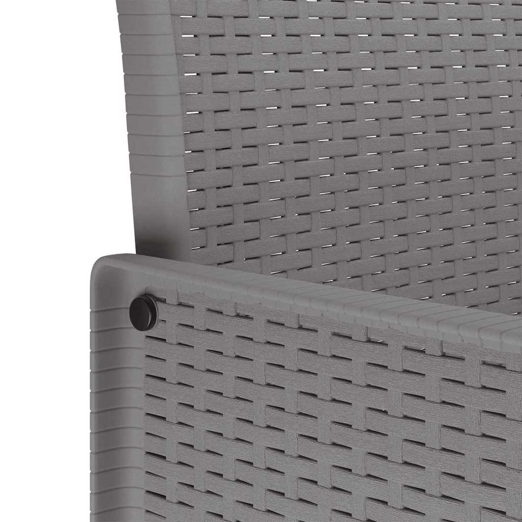 Gartenstuhl 4 pcs Hellgrau 53 x 49 x 85 cm Polypropylen