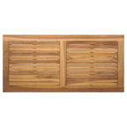 Gartensofa-set 4 pcs Natur Massivholz Teak