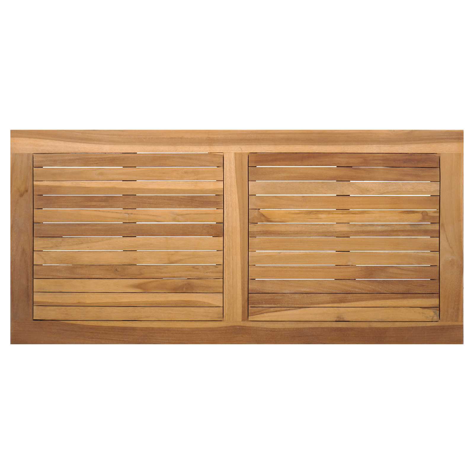 Gartensofa-set 4 pcs Natur Massivholz Teak