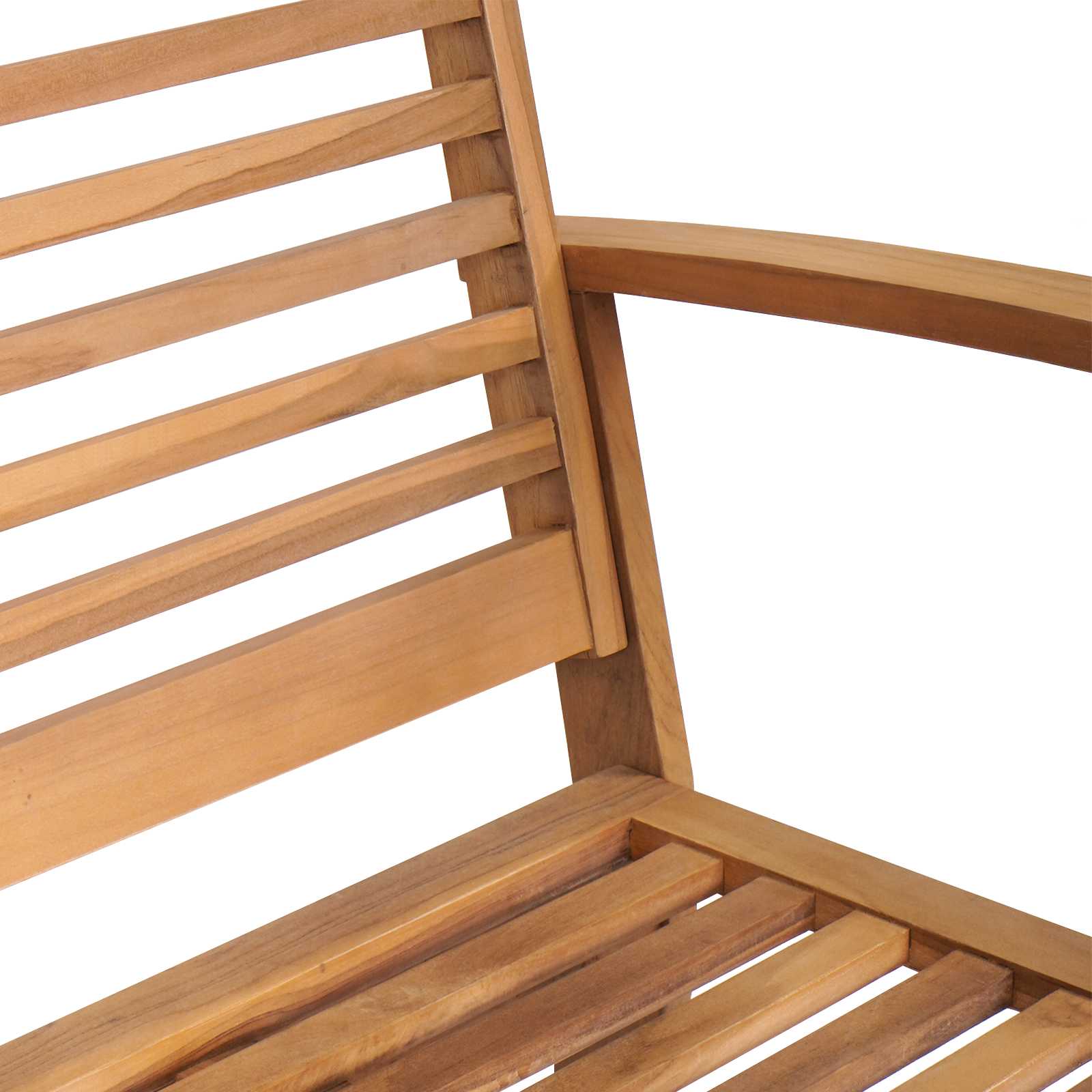 Gartensofa-set 5 pcs Natur Massivholz Teak