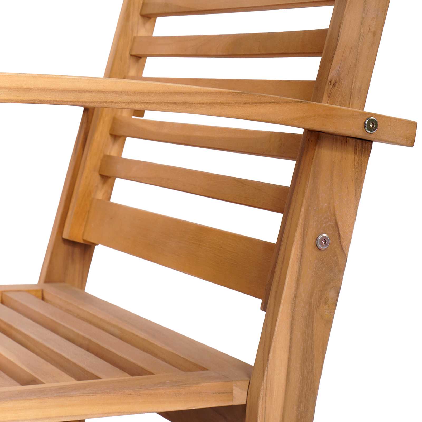 Gartensofa-set 5 pcs Natur Massivholz Teak