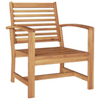 Gartensofa-set 5 pcs Natur Massivholz Teak