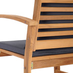 Gartensofa-set 5 pcs Natur Massivholz Teak