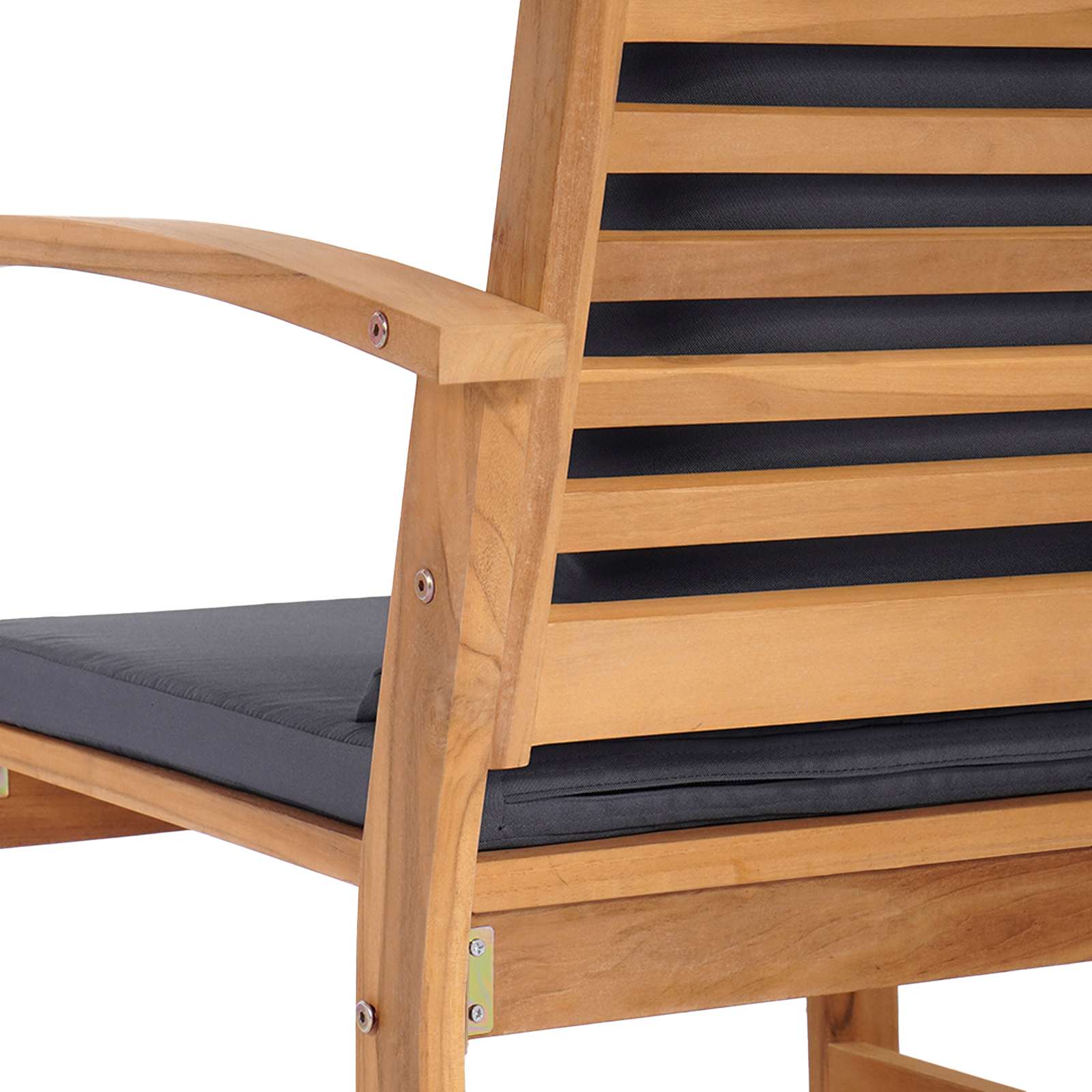 Gartensofa-set 5 pcs Natur Massivholz Teak