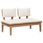 Gartensofa-set 3 pcs Braun und Creme