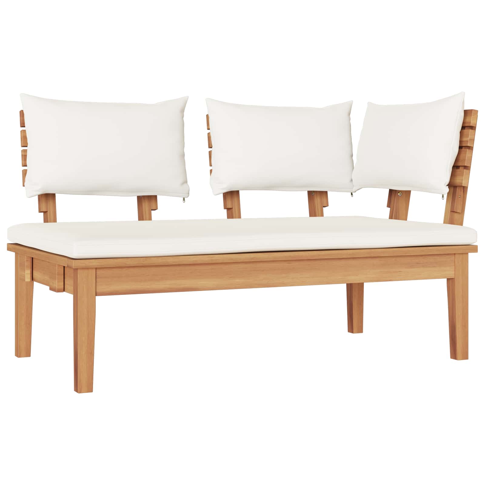 Gartensofa-set 5 pcs Braun und Creme