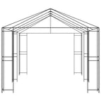 Gazebo Rahmen 6 x 3 m Schwarz Stahl