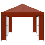 Garten Pavillon 6 x 3 m Terrakotta Polyester und Stahl 190