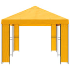 Garten Pavillon 6 x 3 m Gelb Polyester und Stahl 190