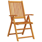 Garten Essgruppe Faltbar 9 pcs Braun Massivholz Akazie