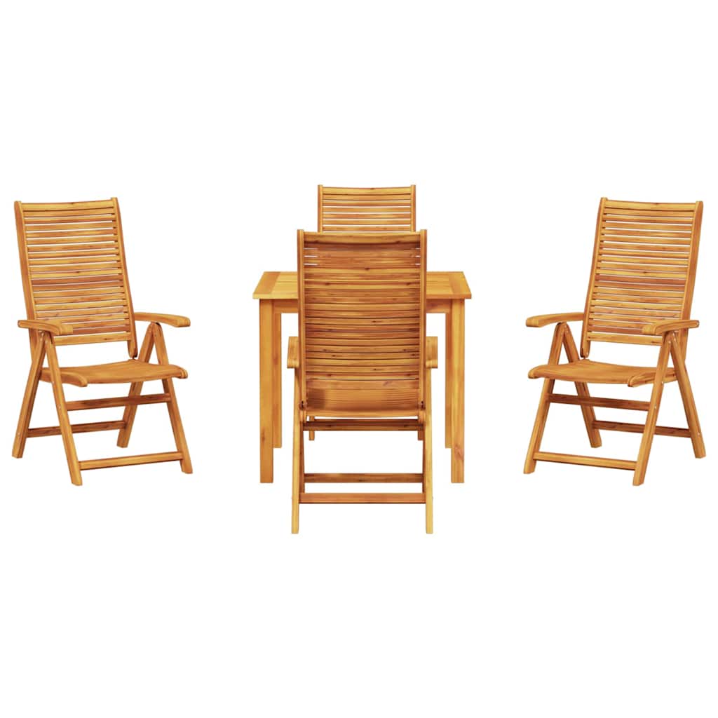 Garten Essgruppe 5 pcs Braun Massivholz Akazie