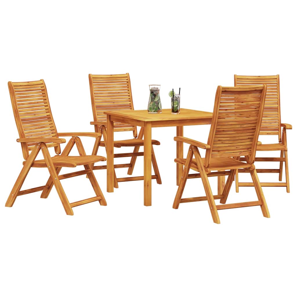 Garten Essgruppe 5 pcs Braun Massivholz Akazie