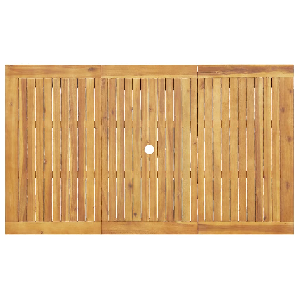Garten Essgruppe 7 pcs Braun Massivholz Akazie