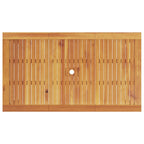 Garten Essgruppe 7 pcs Braun Massivholz Akazie