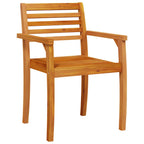 Garten Essgruppe 7 pcs Braun Massivholz Akazie