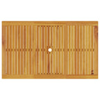 Garten Essgruppe 7 pcs Braun Massivholz Akazie