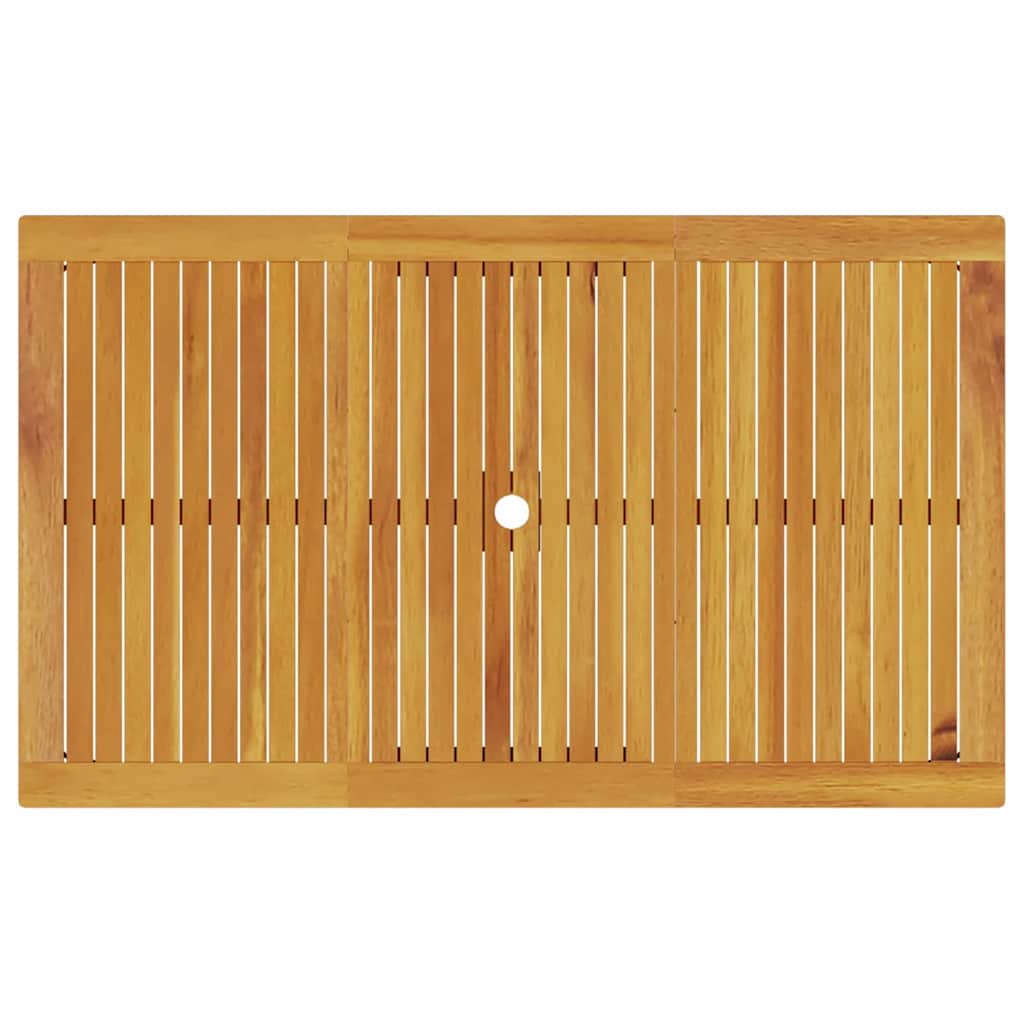 Garten Essgruppe 7 pcs Braun Massivholz Akazie