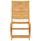 Klapp Bistro Set 3 pcs Braun Massivholz Akazie