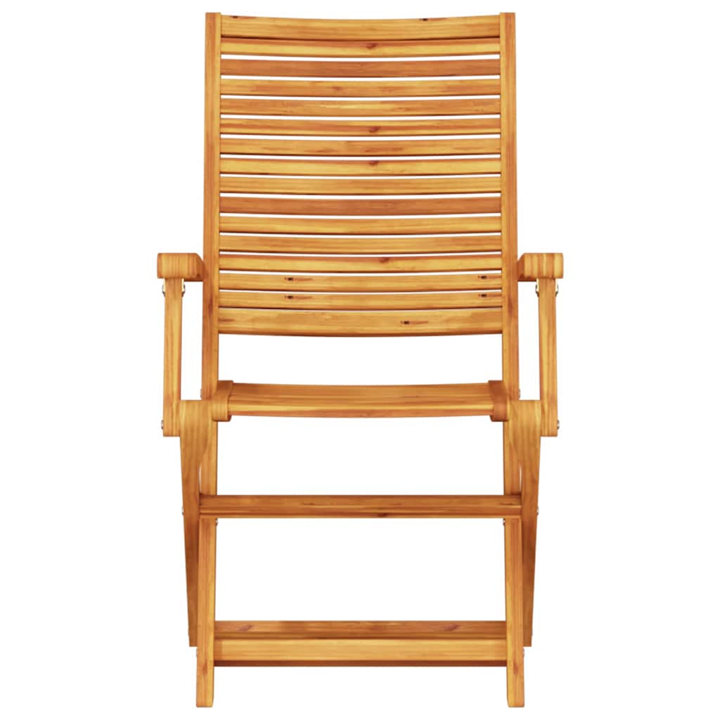 Klapp Bistro Set 3 pcs Braun Massivholz Akazie