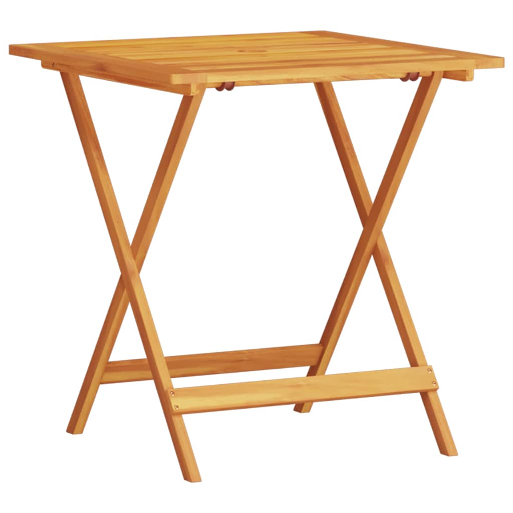 Klapp Bistro Set 3 pcs Braun Massivholz Akazie