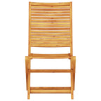 Klapp Bistro Set 3 pcs Braun Massivholz Akazie