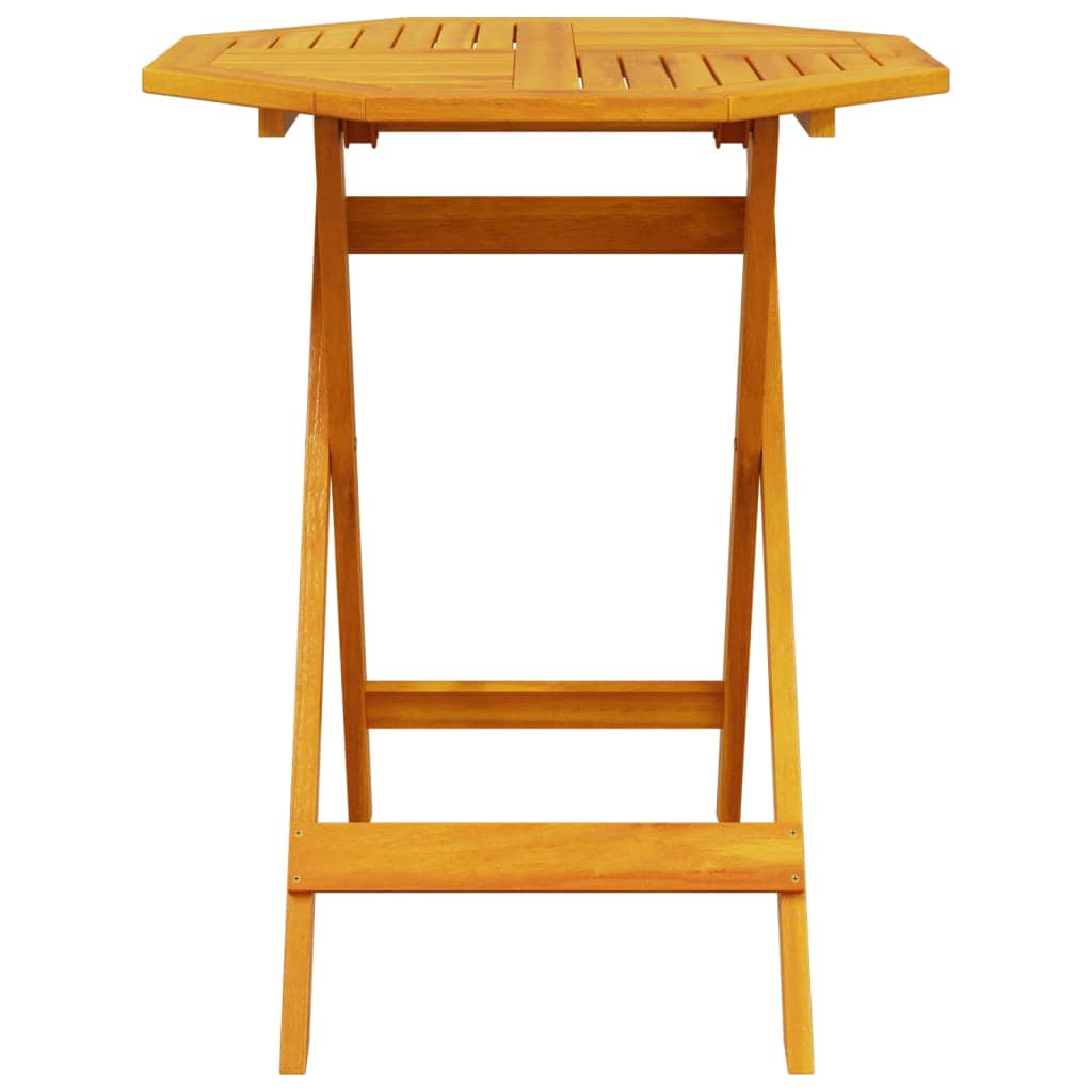 Klapp Bistro Set 3 pcs Braun Massivholz Akazie