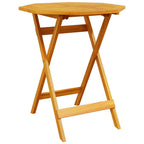 Klapp Bistro Set 3 pcs Braun Massivholz Akazie