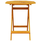 Klapp Bistro Set 3 pcs Braun Massivholz Akazie
