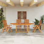 Garten Essgruppe 5 pcs Braun Massivholz Akazie