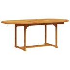 Garten Essgruppe 7 pcs Braun Massivholz Akazie