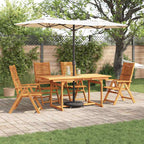 Garten Essgruppe 5 pcs Braun Massivholz Akazie