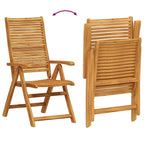 Garten Essgruppe 9 pcs Braun Massivholz Akazie