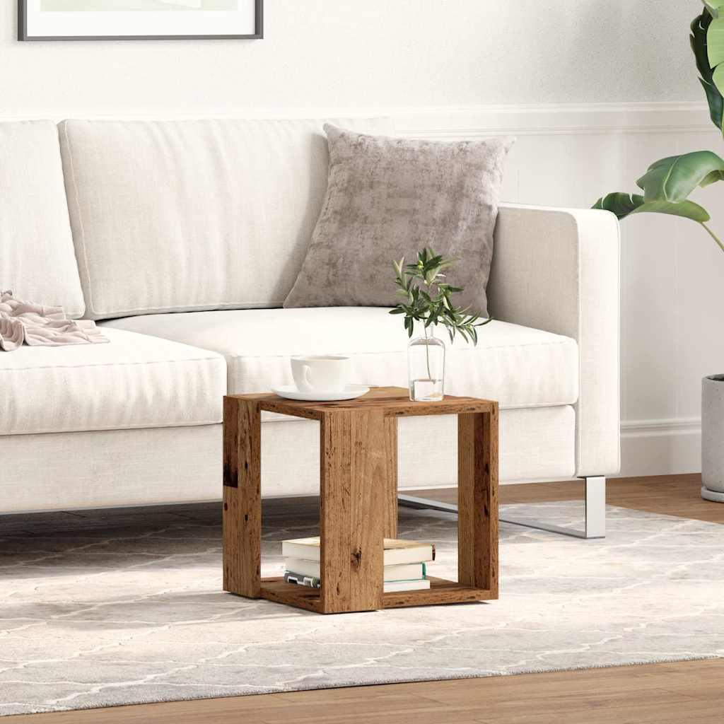 Couchtisch Altholz 32 x 32 x 30 cm Holzwerkstoff