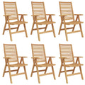 Stuhl 6 pcs Braun 64,5 x 52 x 108 cm Massivholz Teak