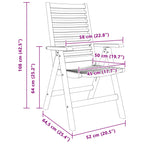Stuhl 6 pcs Braun 64,5 x 52 x 108 cm Massivholz Teak