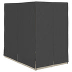 Doppelte Sonnenliege Hellgrau 205 x 129 x 200 cm Poly-Rattan