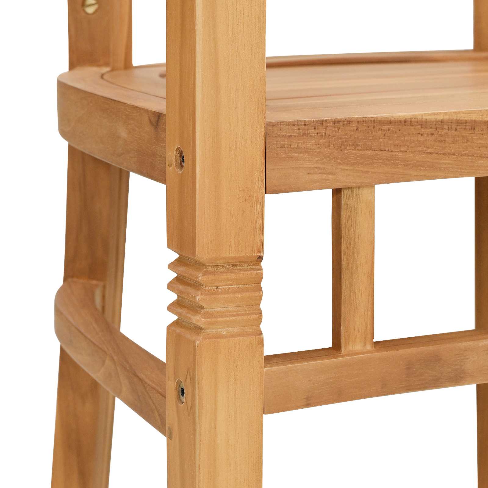 Stuhl 2 pcs Braun 63 x 58 x 89 cm Massivholz Teak