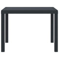 Gartentisch Anthrazit 100 x 100 x 73 cm Poly-Rattan