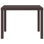 Gartentisch Braun 100 x 100 x 73 cm Poly-Rattan