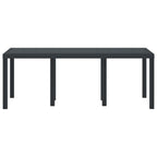 Gartentisch Anthrazit 200 x 100 x 73 cm Poly-Rattan