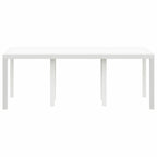 Gartentisch Weiß 200 x 100 x 73 cm Poly-Rattan